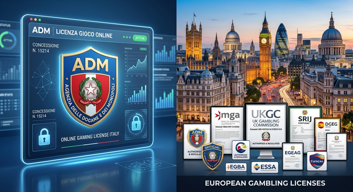 Confronto tra piattaforme ADM e siti con licenza europea - migliori casino online europei